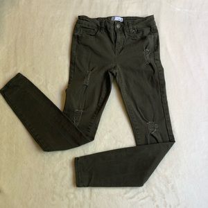 Kids/ Tilly’s Green Skinny Jeans